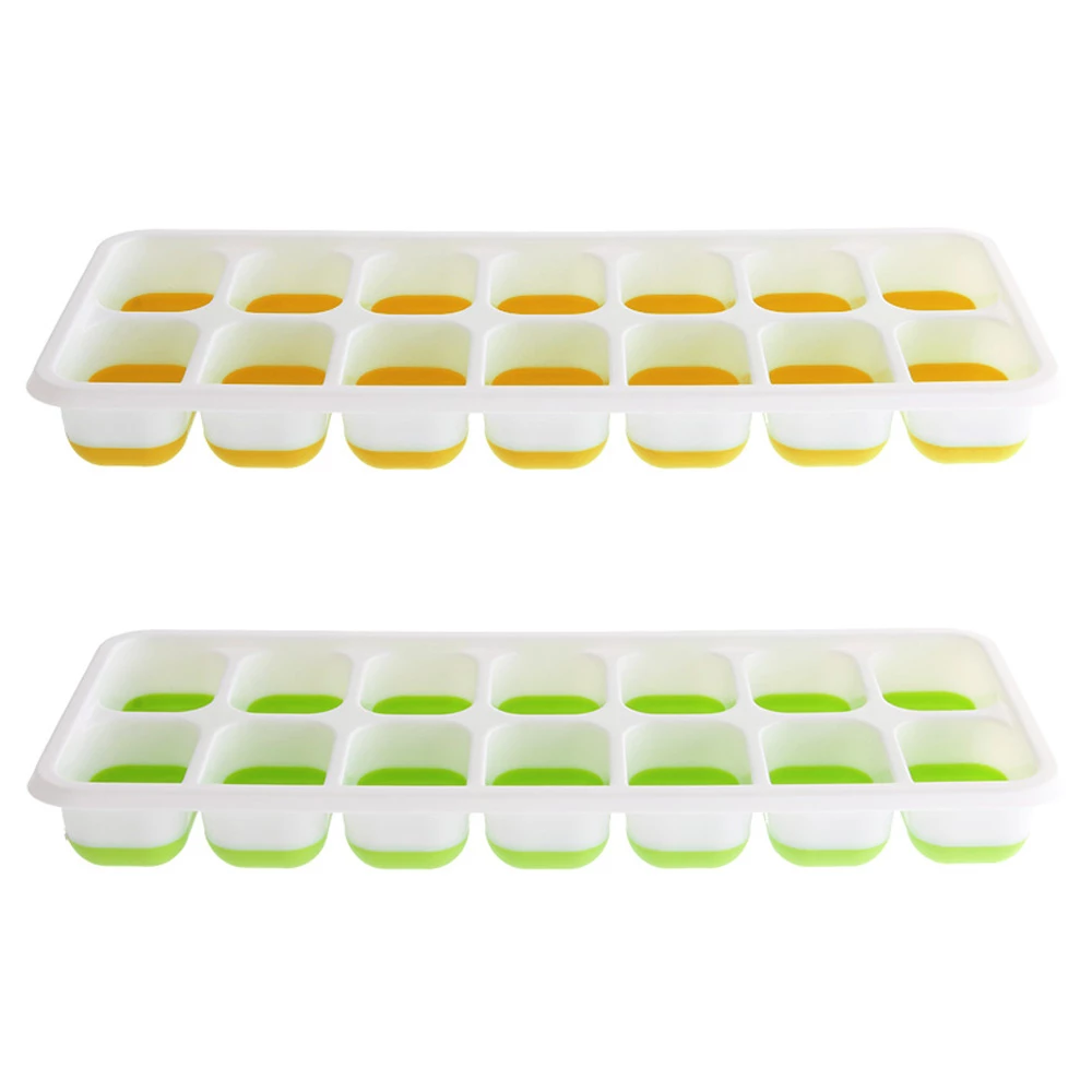 White Label Silicone Ice Cube Tray With Lid - Assorted Colours 1 White Label Silicone Ice Cube Tray With Lid - Assorted Colours