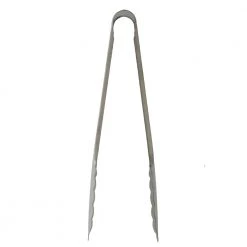 White Label Stainless Steel Small BBQ Tongs 16.5x250mm