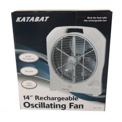 White Label AC/DC Rechargeable Oscillating Fan 14in