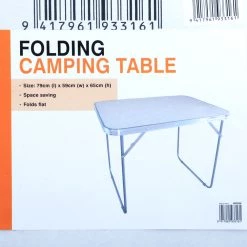 White Label Folding Camp Table 79 X 59 X 65cm