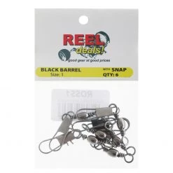 White Label Reel Deals Snap Swivels Size 1 Qty 6