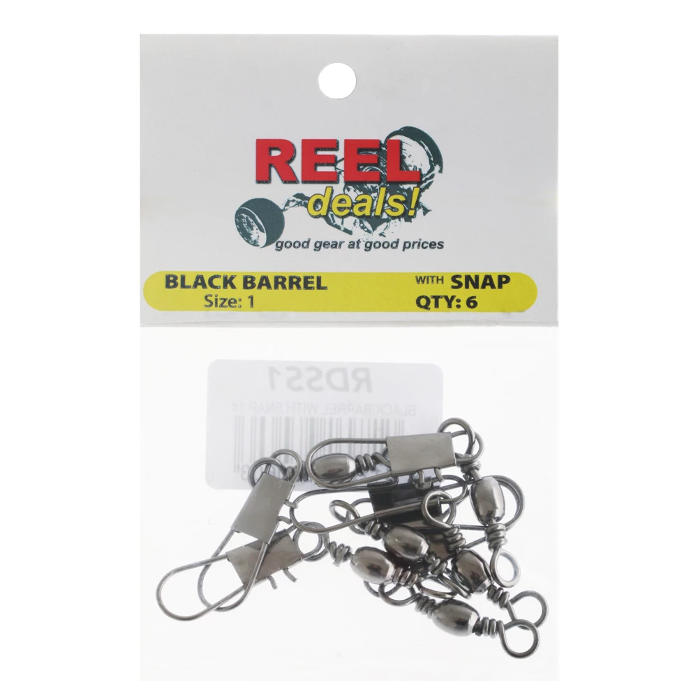 White Label Reel Deals Snap Swivels Size 1 Qty 6 1 White Label Reel Deals Snap Swivels Size 1 Qty 6