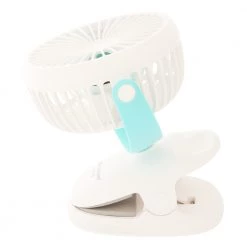 White Label Clip-On Mini USB Desk Fan White 3W -White Label Sales Store 110193 12