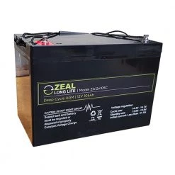 White Label Zeal AGM Deep Cycle Battery 12V 105Ah