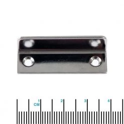 White Label 90-Degree Push Lock Striker Plate For Push Button Cabinet Latch