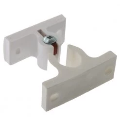 White Label Nylon Door Retainer White Square