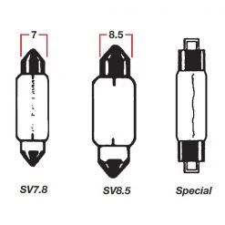 White Label Festoon Bulb