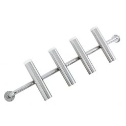 White Label Stainless Steel Rod Holder - Holds 4 Rods