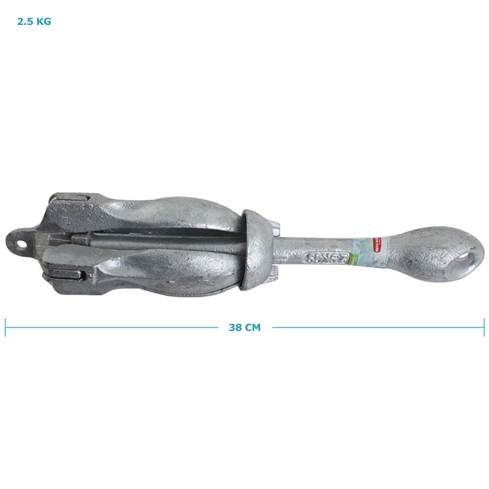 White Label Galvanised Collapsible Grapnel Anchor 5 White Label Galvanised Collapsible Grapnel Anchor - Image 5