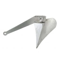 White Label Galvanised Delta Type Anchor With Hinged Arm 4kg