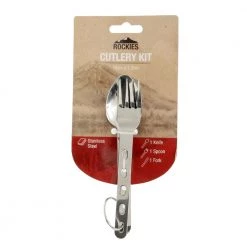 White Label Stainless Steel Camping Cutlery Kit