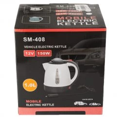 White Label Portable Water Kettle 1L 12V - Cigarette Lighter Plug