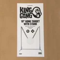 White Label King Gong Steel Gong Target And Stand Set 254mm