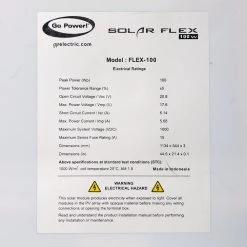 White Label Go Power Flex Solar Panel 100W -White Label Sales Store 143840 5 n