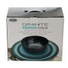 White Label Granite Melamine 4-Person 12pc Tableware Set Aqua
