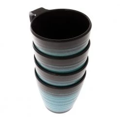 White Label Granite Melamine Stacking Cup Set Aqua Qty 4 -White Label Sales Store 143882 5 n