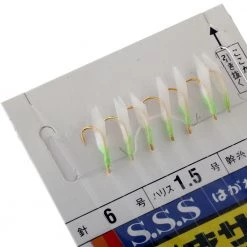 White Label Okan Japanese Sabiki Rig Green Flash 6