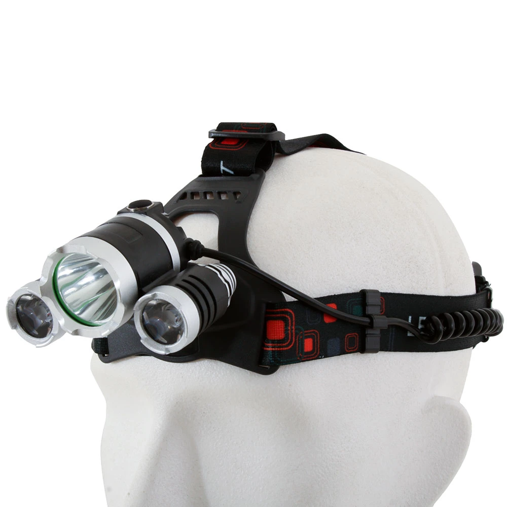 White Label Rechargeable High Power Triple LED Headlamp 1000LM 3 White Label Rechargeable High Power Triple LED Headlamp 1000LM - Image 3