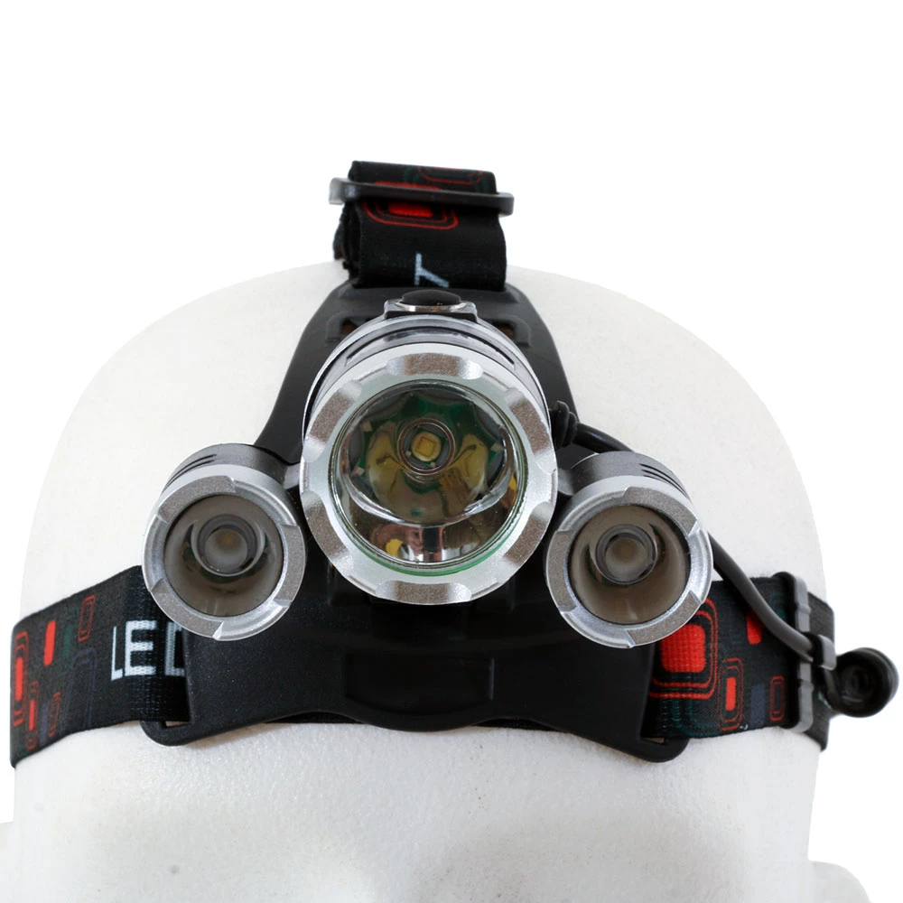 White Label Rechargeable High Power Triple LED Headlamp 1000LM 2 White Label Rechargeable High Power Triple LED Headlamp 1000LM - Image 2