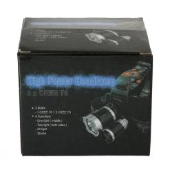 White Label Rechargeable High Power Triple LED Headlamp 1000LM