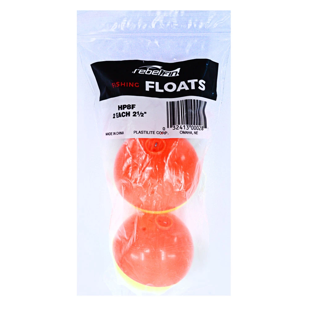White Label Plastilite Round Bobber Float Red/Yellow 2 1/2in Qty 2 1 White Label Plastilite Round Bobber Float Red/Yellow 2 1/2in Qty 2
