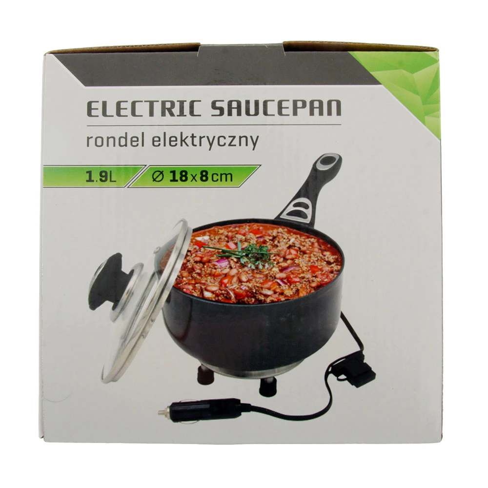 White Label Electric Saucepan 12VDC - Battery Clips 2 White Label Electric Saucepan 12VDC - Battery Clips - Image 2