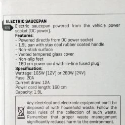 White Label Electric Saucepan 12VDC - Battery Clips 8 White Label Electric Saucepan 12VDC - Battery Clips -White Label Sales Store 145659 4 n