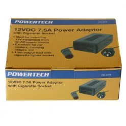 White Label Switchmode Power Supply Mains To Cigarette Lighter Socket 12VDC 7.5A