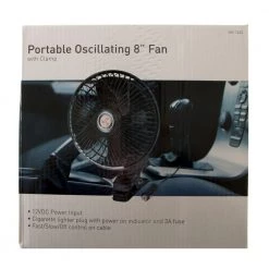 White Label Oscillating Fan With Clamp 20cm