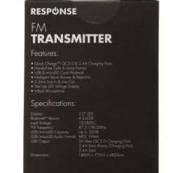 White Label FM Transmitter With Bluetooth And Qualcomm Quick Charge 3.0 USB 8 White Label FM Transmitter With Bluetooth And Qualcomm Quick Charge 3.0 USB -White Label Sales Store 152399 4 n