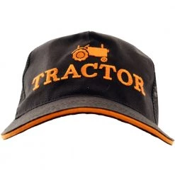 White Label Tractor Trucker Cap Black