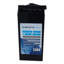 White Label Invicta Slimline LiFePO4 Rechargeable Lithium Battery With Bluetooth 12.8V 50Ah