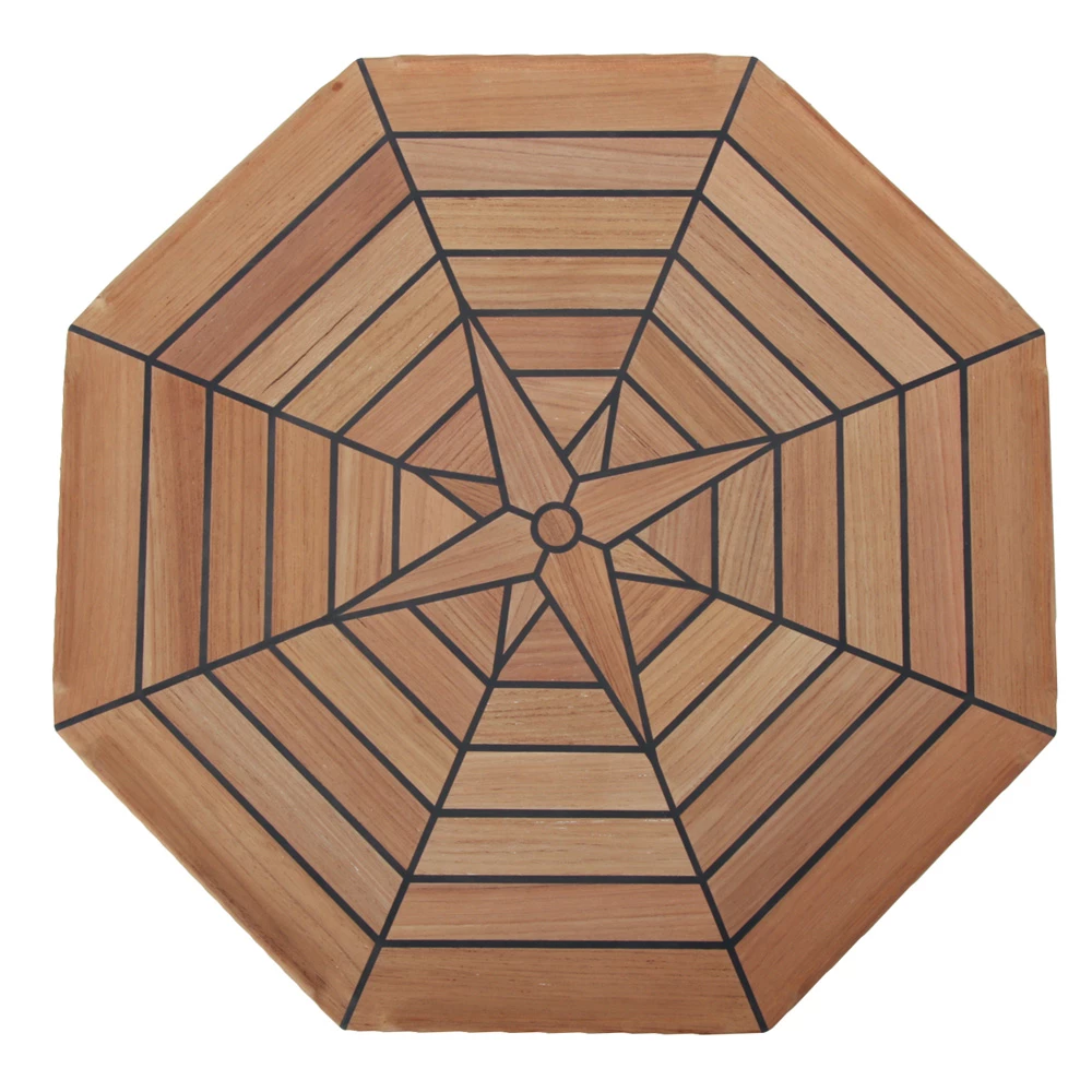 White Label Nautical Octagon Teak Boat Table 55cm 1 White Label Nautical Octagon Teak Boat Table 55cm