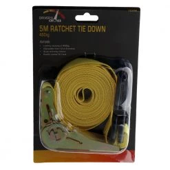 White Label Drivers Choice Ratchet Tie Down 450kg X 5.0m