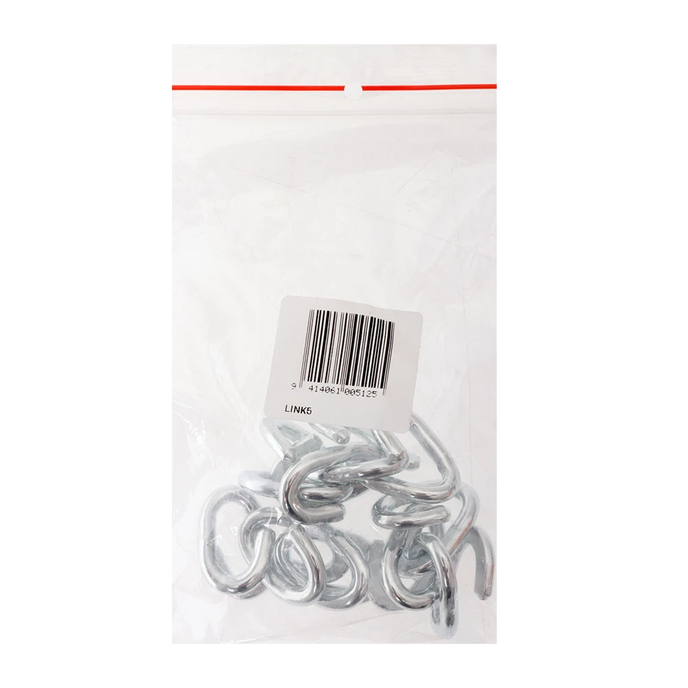 White Label Handi-Pak Zinc-Plated Chain Links 5.0mm Qty 10 2 White Label Handi-Pak Zinc-Plated Chain Links 5.0mm Qty 10 - Image 2
