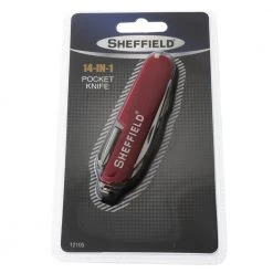 White Label Sheffield Stainless 14-in-1 Multi-Function Pocket Knife