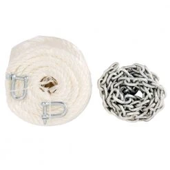 White Label Danforth Galvanised Anchor Pack With Rope Chain 4kg -White Label Sales Store 159871 5 n