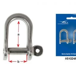 White Label Pressed Stainless Steel D Shackles
