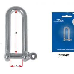 White Label Stainless Steel Long D Shackle