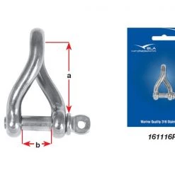White Label Stainless Steel Twisted Shackles