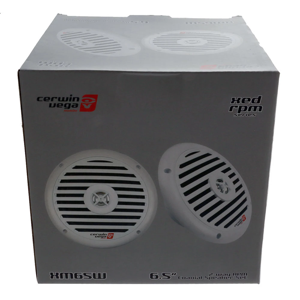 White Label Cerwin Vega XED 2-Way Coaxial Marine Speakers 6.5in 500W White 1 White Label Cerwin Vega XED 2-Way Coaxial Marine Speakers 6.5in 500W White