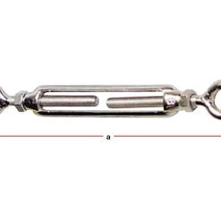 White Label Stainless Steel Eye And Eye Open Body Turnbuckles