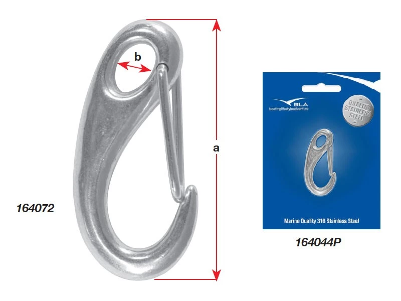 White Label Stainless Steel Snap Hook 1 White Label Stainless Steel Snap Hook