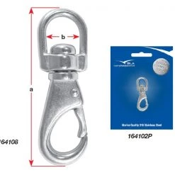 White Label Stainless Steel Swivel Eye Snap Hook