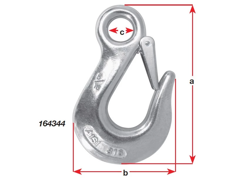 White Label Stainless Steel Eye Snap Hooks 1 White Label Stainless Steel Eye Snap Hooks