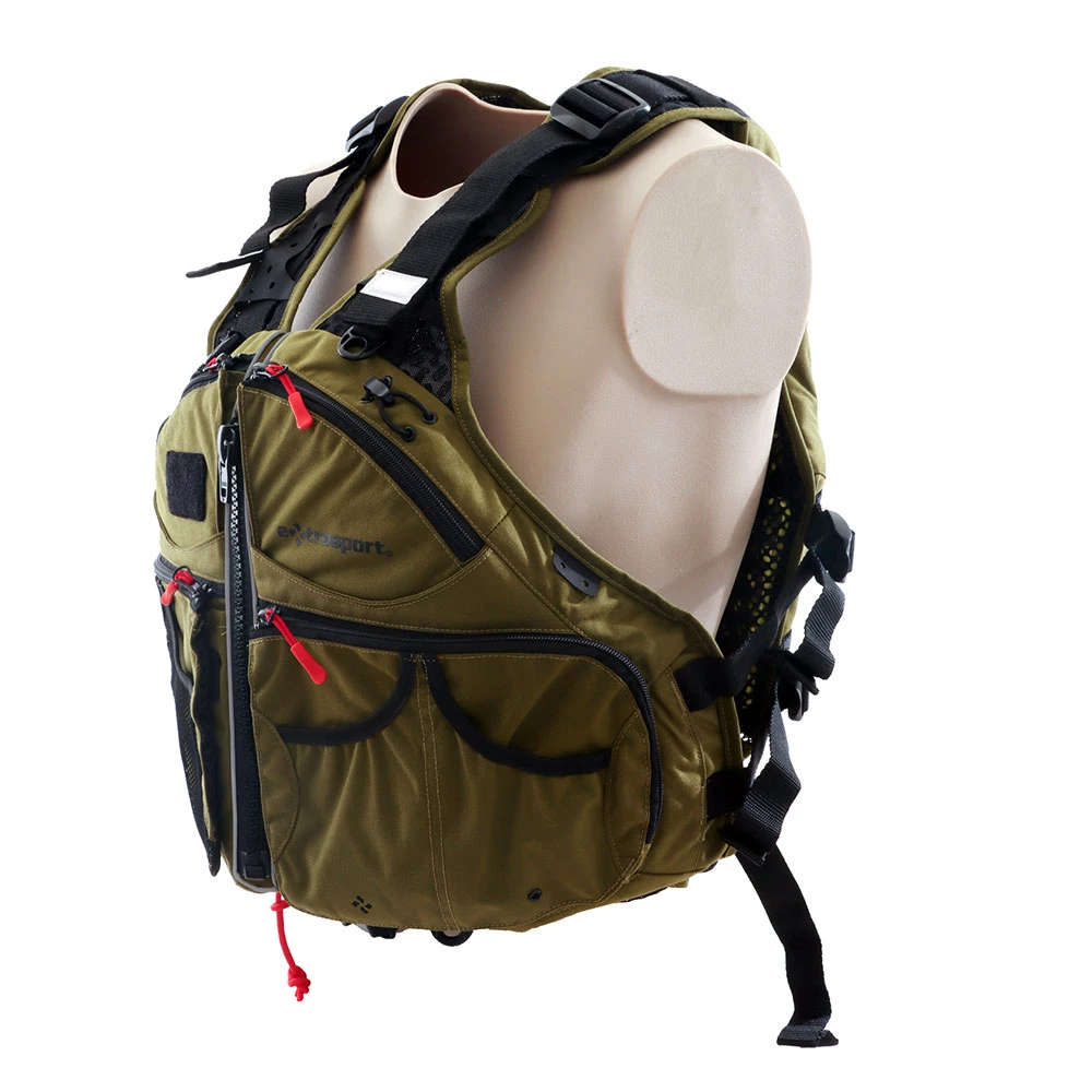 White Label Extrasport Eon Angler Fishing Life Vest Olive L/XL 1 White Label Extrasport Eon Angler Fishing Life Vest Olive L/XL