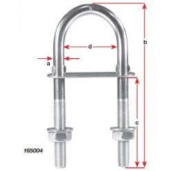 White Label 304 Stainless Steel U Bolt