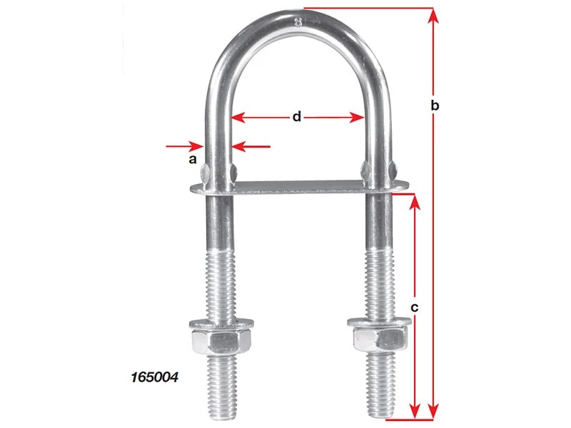 White Label 304 Stainless Steel U Bolt 1 White Label 304 Stainless Steel U Bolt