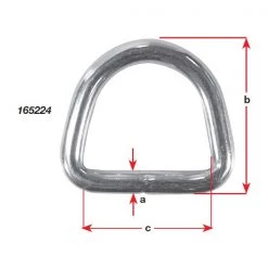 White Label Stainless Steel D Ring