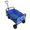 White Label Folding Beach Cart Trolley Blue XL